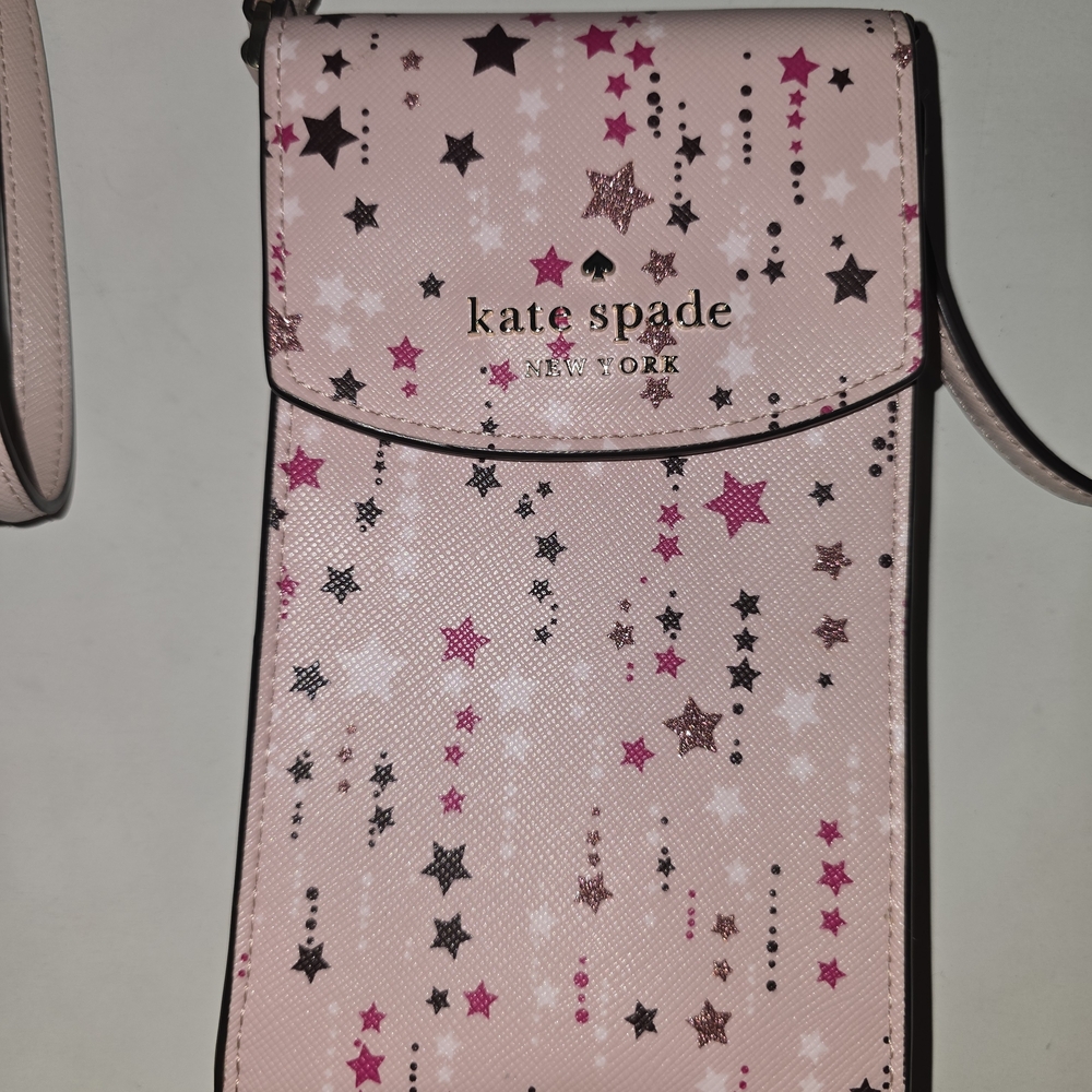 Kate Spade Pink Star-Patterned Phone Crossbody Bag